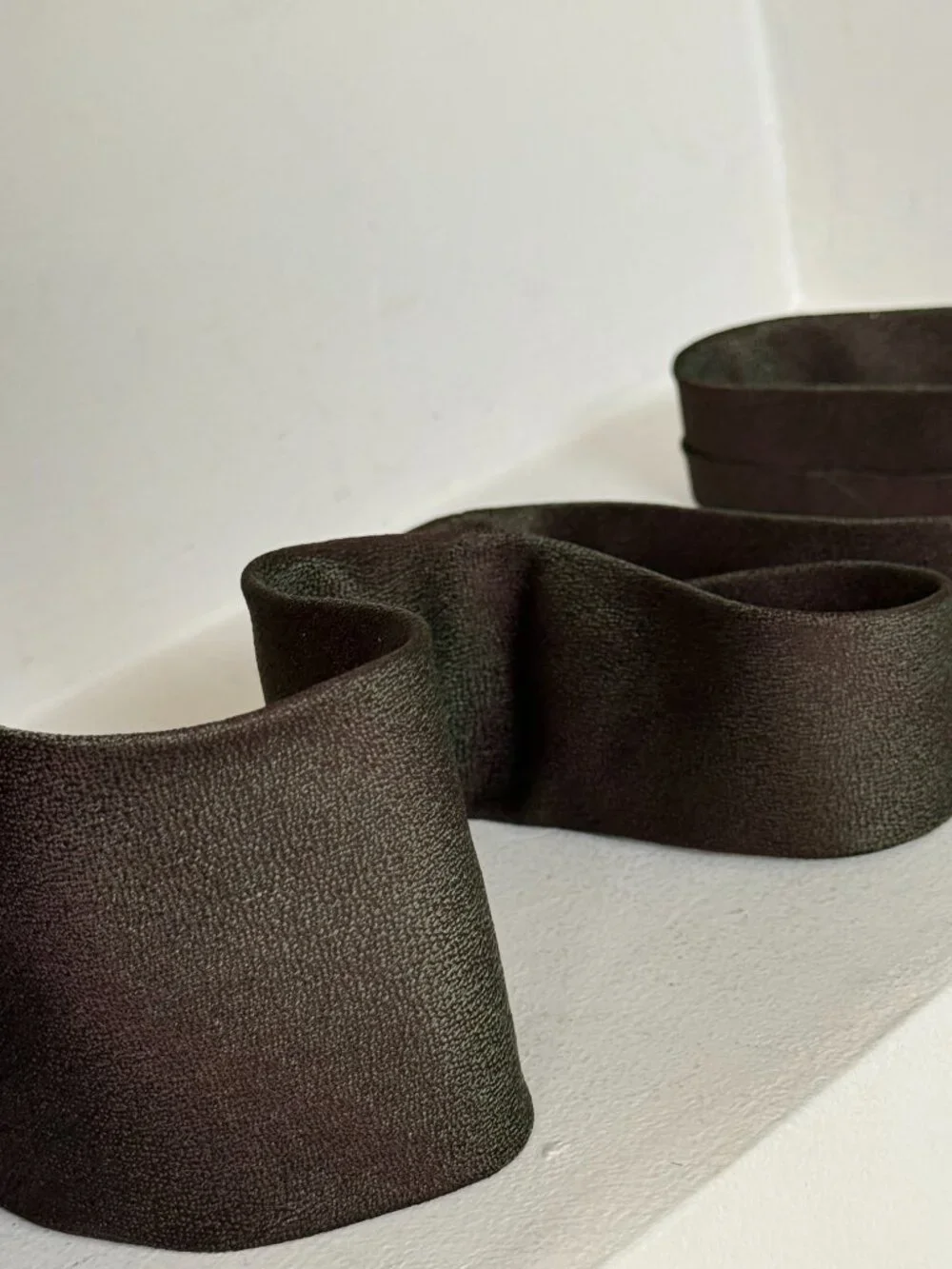 Gianfranco Ferré Vintage 100% Silk Tie Brown Olive Green Made Italy Luxury